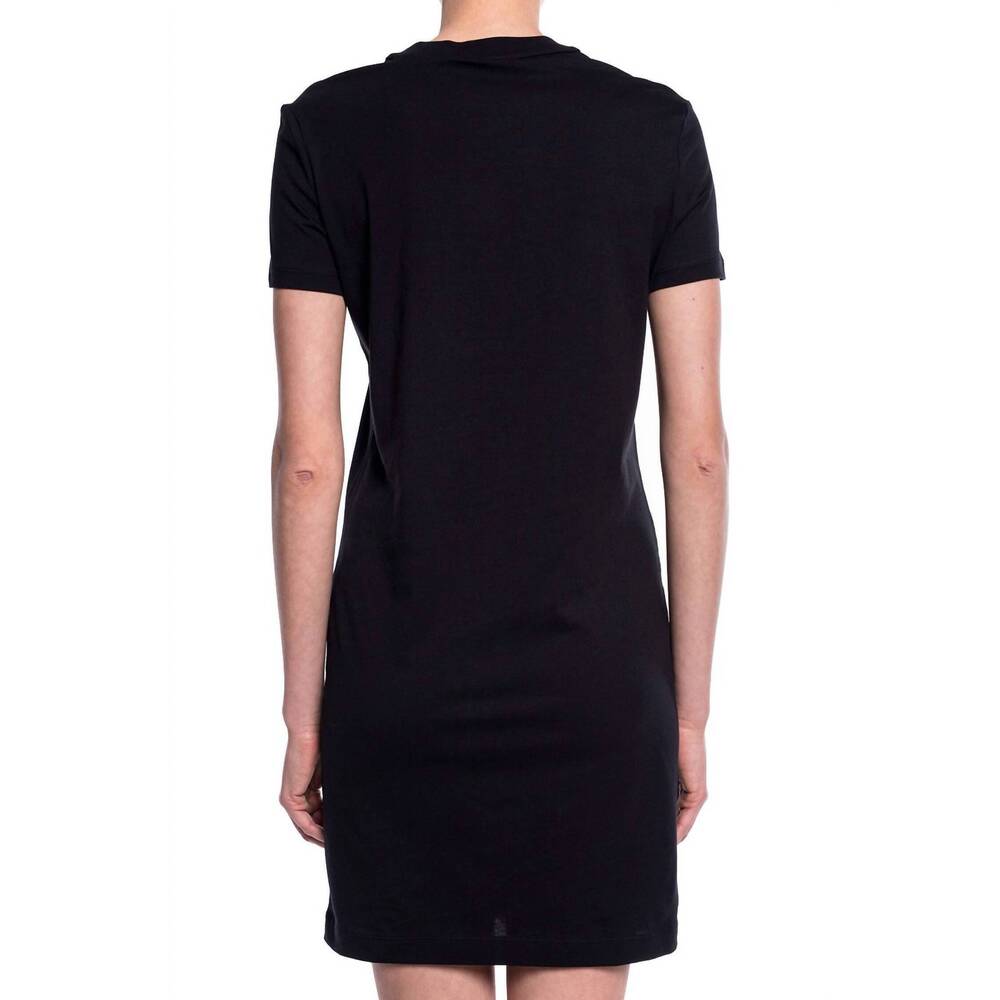 NEW VERSACE couture women gold logo t-shirt dress in black - Picture 2 of 5